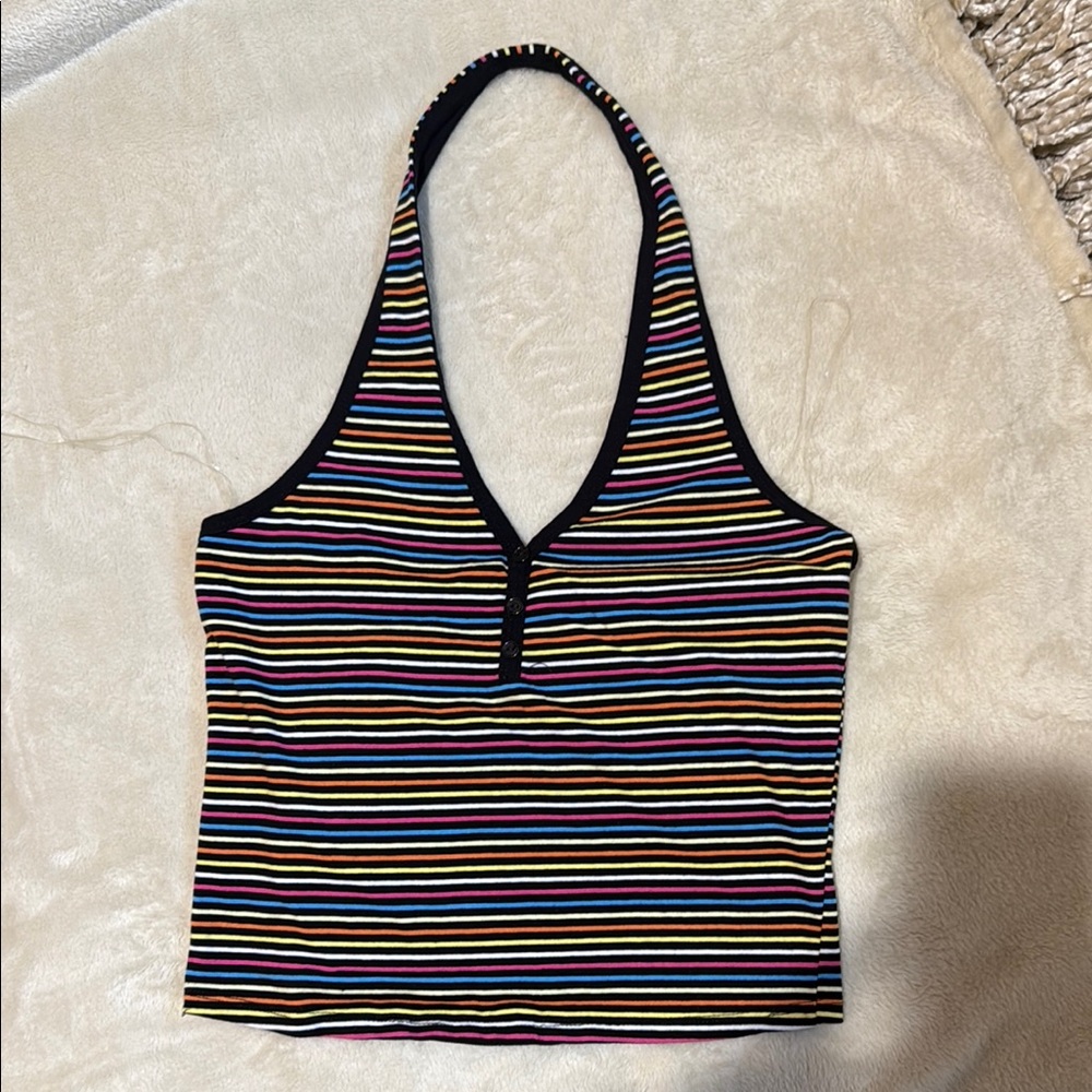 Striped Halter Top